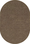 Carpets for Kids Mt St Helens Solids Collection Classroom Rug, Mocha Brown, 7' 6" x 12' Oval