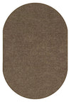 Carpets for Kids Mt. St. Helens Solids Mocha Oval Classroom Rug