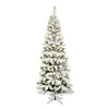 Vickerman A100345 4.5' Flocked Pacific Pencil Artificial Christmas Tree Unlit