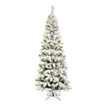 Vickerman A100365 6.5' X 32" Flocked Pacific Pencil Artificial Christmas Tree Unlit