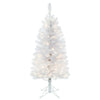 4.5' Pencil Pine Artificial Christmas Tree, Single Mold LED Lights