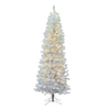 5.5' White Artificial Christmas Tree, Pure White Single Mold LED Lights