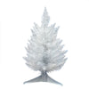 Vickerman 18" Sparkle White Spruce Artificial Christmas Tree Unlit