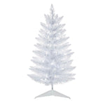 30" Sparkle White Spruce Pencil Artificial Christmas Tree Pure White Lights