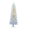 6' Sparkle White Spruce Pencil Artificial Christmas Tree Pure White LED Lights