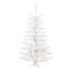 3.5' Sparkle White Spruce Artificial Christmas Tree Pure White LED Lights