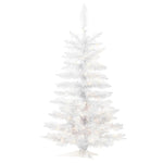 3.5' Sparkle White Spruce Artificial Christmas Tree Pure White LED Lights