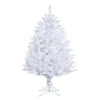 4.5' Sparkle White Spruce Artificial Christmas Tree Pure White LED Lights