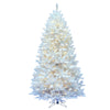 5.5' Sparkle White Spruce Artificial Christmas Tree Pure White LED Lights