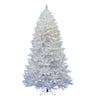 8.5' Sparkle White Spruce Artificial Christmas Tree Multi-Colored LED Lights