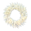 Vickerman A104237LED 36" Sparkle White Spruce Artificial Christmas Wreath Pure White LED Lights