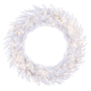 Vickerman A104248LED 48" Sparkle White Spruce Artificial Christmas Wreath Pure White LED Lights