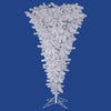 Vickerman A107555 5.5' White Upside Down Artificial Christmas Tree Unlit