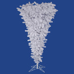 Vickerman A107555 5.5' White Upside Down Artificial Christmas Tree Unlit