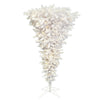 Vickerman A107576LED 7.5' White Upside Down Artificial Christmas Tree Pure White Single Mold LED Lights
