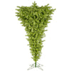 Vickerman A107875 7.5' Lime Upside Down Artificial Christmas Tree Unlit