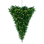 Vickerman A117436LED 6' American Upside Down Artificial Christmas Tree Warm White Dura-Lit Led Lights