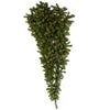 Vickerman A117426 6' American Upside Down Artificial Christmas Half Tree Clear Dura-Lit Lights