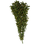 Vickerman A117426 6' American Upside Down Artificial Christmas Half Tree Clear Dura-Lit Lights