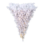 Vickerman A117526LED 6' White Upside Down Artificial Christmas Half Tree Pure White Single Mold Led Lights