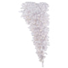 Vickerman A117525 6' White Upside Down Artificial Christmas Half Tree Unlit
