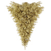 Vickerman A117725 6' Champagne Upside Down Artificial Christmas Half Tree Unlit