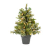 Vickerman 24" Cashmere Pine Artificial Christmas Tree Clear Dura-Lit®Lights