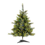 3' Cashmere Pine Artificial Christmas Tree Multi-Colored Dura-Lit® LED Lights