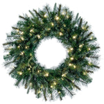 Vickerman A118331LED 30" Cashmere Artificial Christmas Wreath with Warm White Dura-lit LED Lights