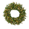 Vickerman A118343 42" Cashmere Artificial Christmas Wreath Clear Dura-Lit Incandescent Lights