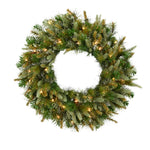Vickerman A118343 42" Cashmere Artificial Christmas Wreath Clear Dura-Lit Incandescent Lights