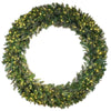 Vickerman A118385LED 84" Cashmere Artificial Christmas Wreath Warm White Dura-lit LED Lights
