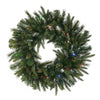 Vickerman A118344LED 42" Cashmere Artificial Christmas Wreath Multi-Colored Dura-lit LED Lights