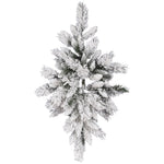Vickerman A128206 32" Flocked Snow Ridge Artificial Christmas Swag Unlit