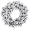 Vickerman A128230 30" Flocked Snow Ridge Artificial Christmas Wreath Unlit