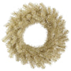 Vickerman A148147 48" White And Gold Tinsel Artificial Christmas Wreath Unlit