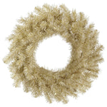 Vickerman A148147 48" White And Gold Tinsel Artificial Christmas Wreath Unlit
