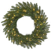 Vickerman A154321 20" Durango Spruce Artificial Christmas Wreath Clear Dura-lit Incandescent Lights