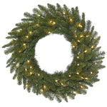 Vickerman A154321 20" Durango Spruce Artificial Christmas Wreath Clear Dura-lit Incandescent Lights