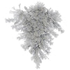 Vickerman A155307 36" Flocked Alberta Artificial Christmas Teardrop Unlit