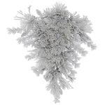 Vickerman A155307 36" Flocked Alberta Artificial Christmas Teardrop Unlit