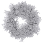 Vickerman A155347 48" Flocked Alberta Artificial Christmas Wreath Unlit