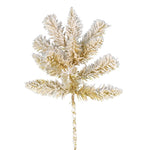 Vickerman A193503-6 18" Frosted Gold Artificial Christmas Spray. Includes 6 Sprays Per Pack.
