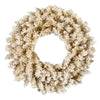 Vickerman A193530 30" Frosted Gold Artificial Christmas Wreath Unlit