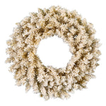 Vickerman A193530 30" Frosted Gold Artificial Christmas Wreath Unlit