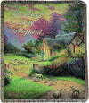 Inspirational Tapestry Throw – Cottage Scene by Thomas Kinkade