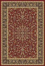 Radici Noble Rectangular/Round Indoor Rugs/Runner, Burgundy