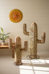 Tall Seagrass and Iron Cactus Sculpture
