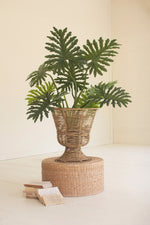 Woven Seagrass Urn Vase – Short Floor Accent 20" Tall by Kalalou