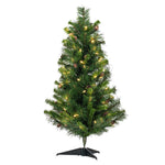 Vickerman A801005LED 3' Cheyenne Pine Artificial Christmas Tree With 100 Multi-Colored Led Lights